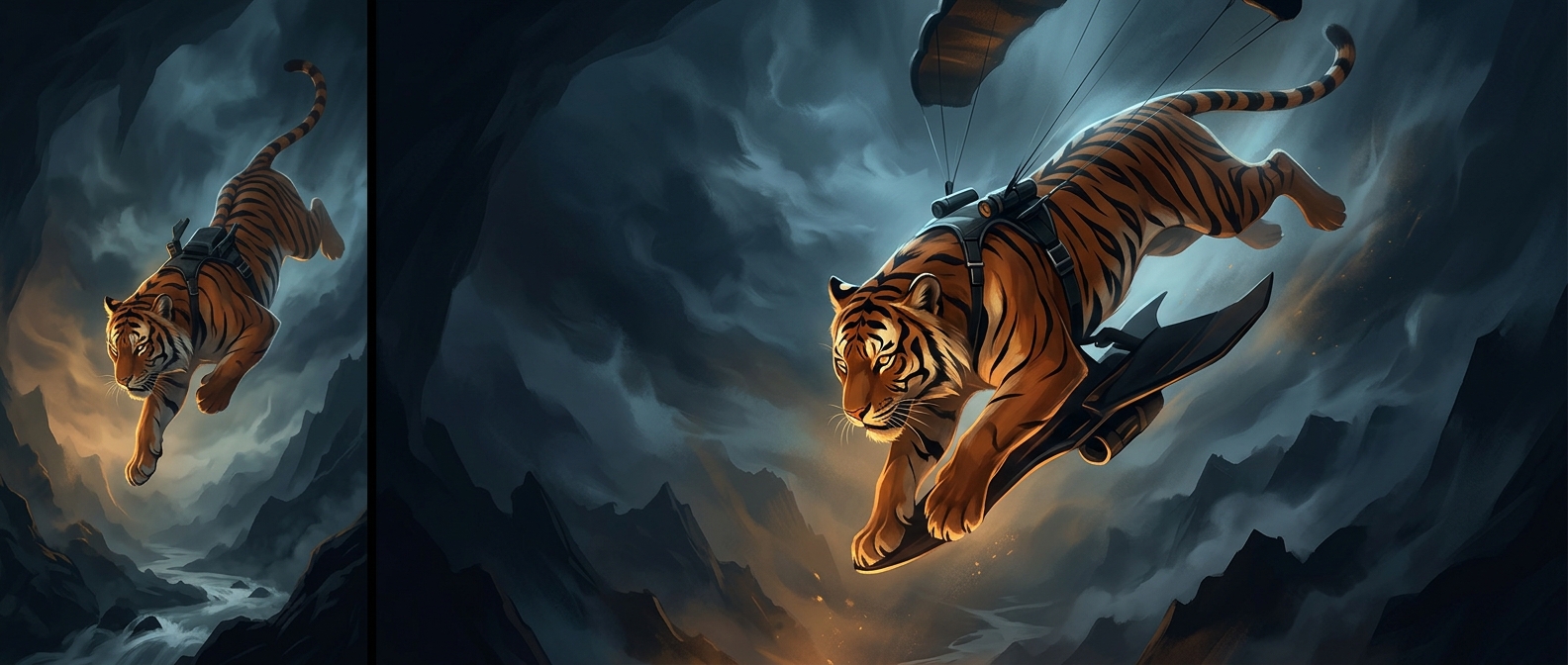 Chinese Tiger signs actively pursue dangerous extreme sports