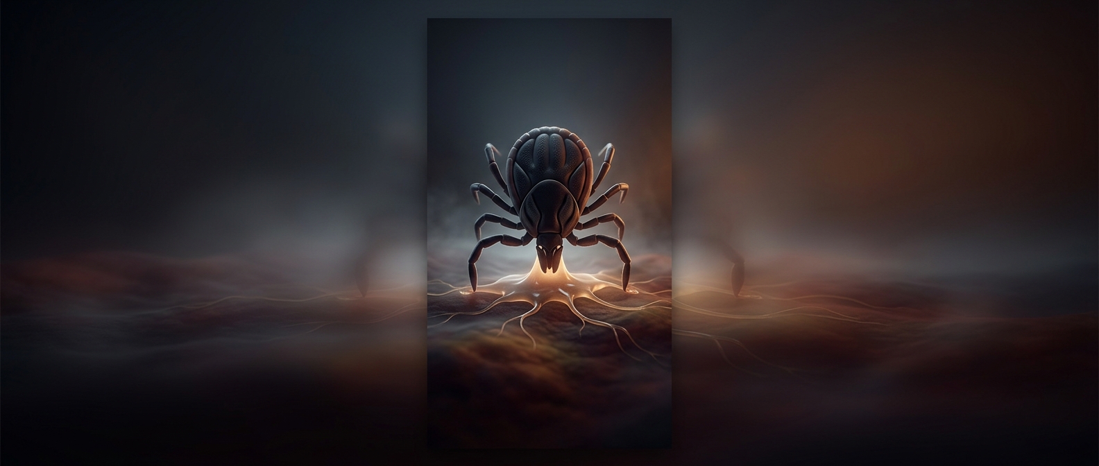 Ticks glue themselves to you for days