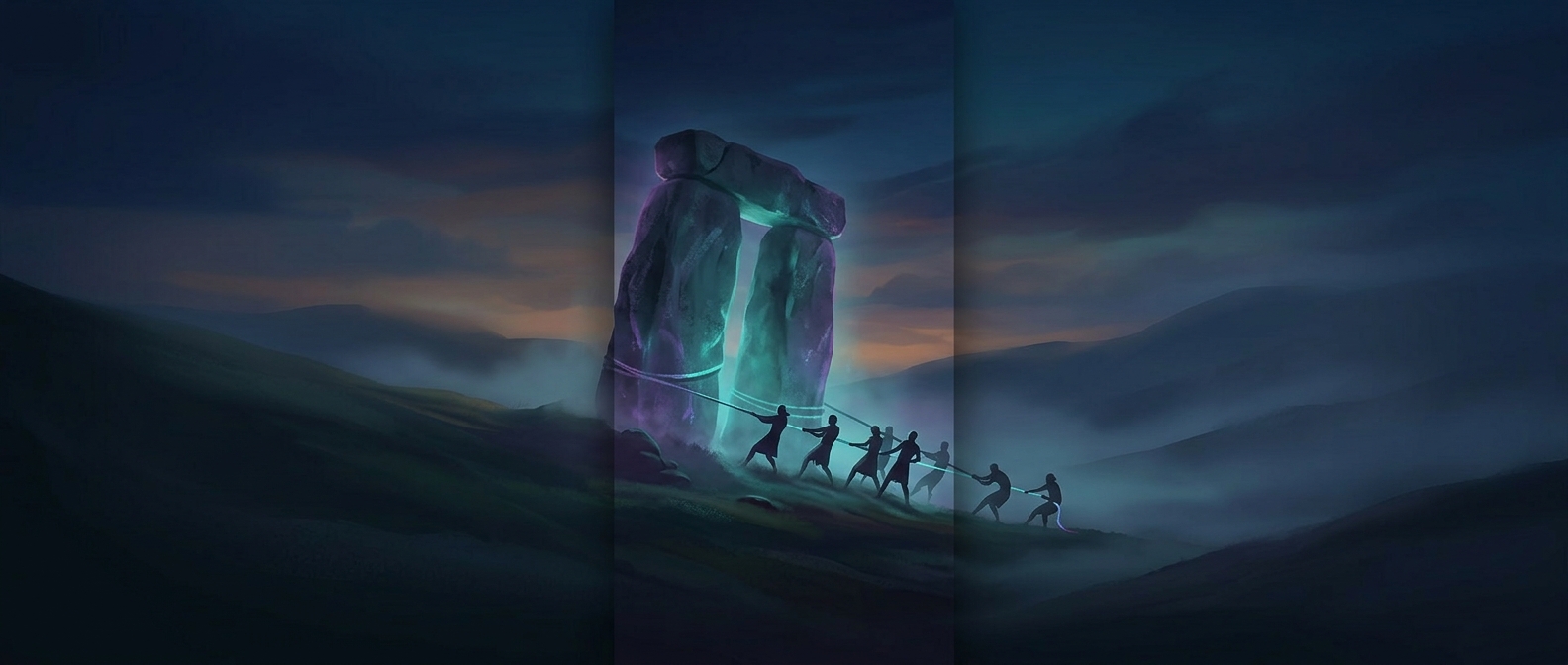 Ancient builders dragged magical monuments across countries
