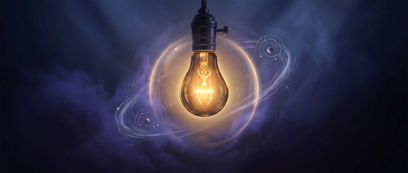 Argon gas stops active lightbulb filaments from burning up