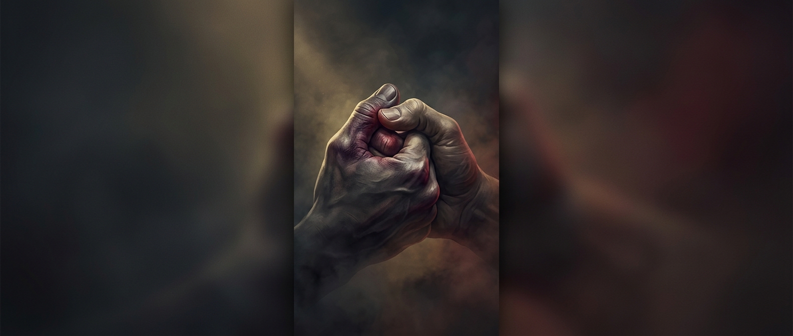 Bruising knuckles in thumb wars
