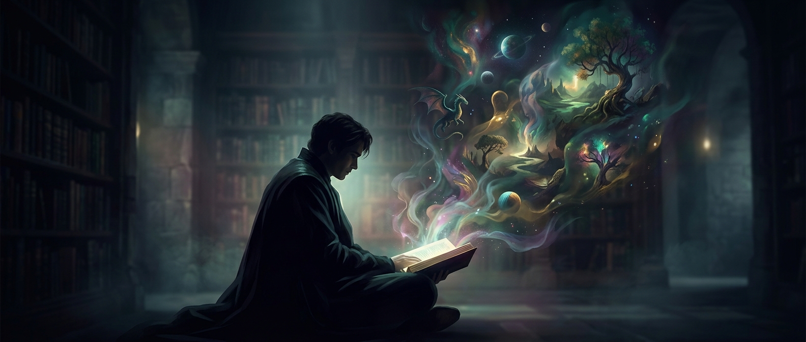 How printed pages make your mind invent worlds