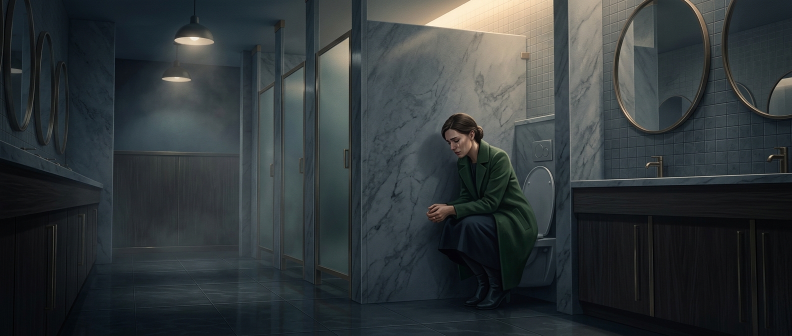 Why movie characters only use bathrooms to fall apart