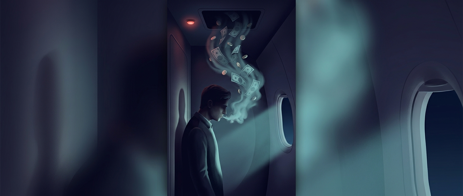 Vaping in a lavatory triggers massive financial fines