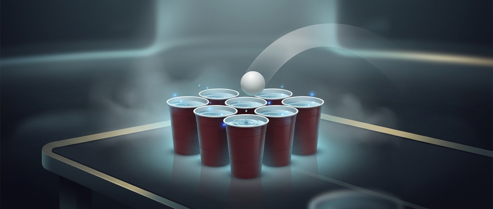 Why beer pong cups are filled with water