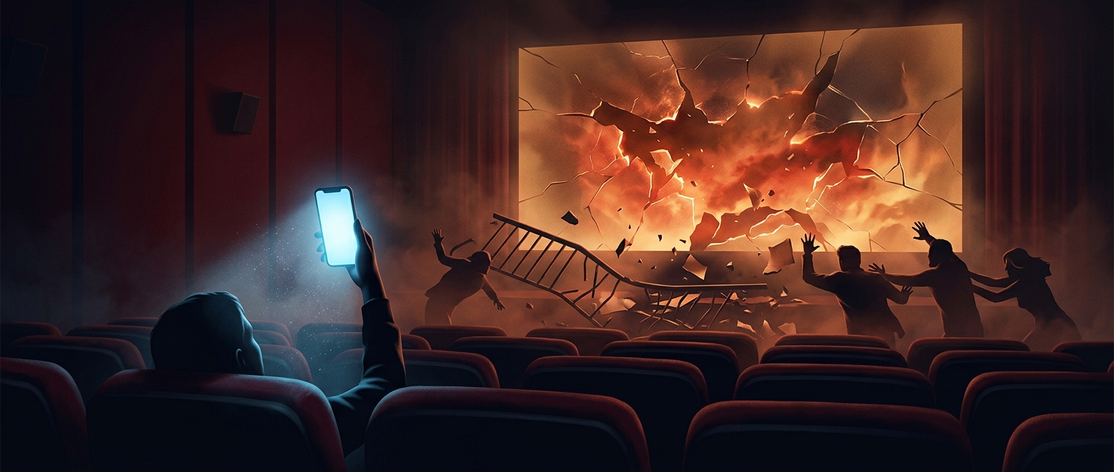 The movie theater where texting was encouraged
