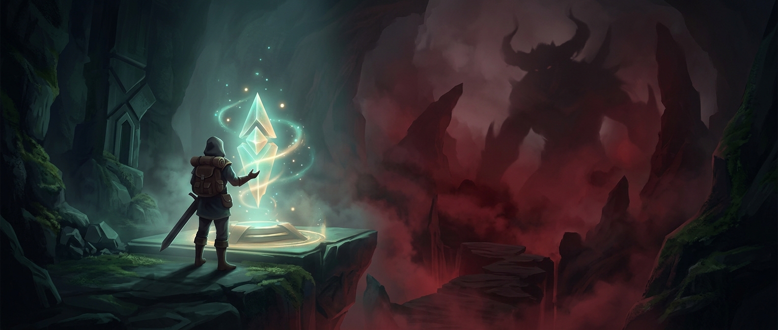 The save point that warns a boss is coming