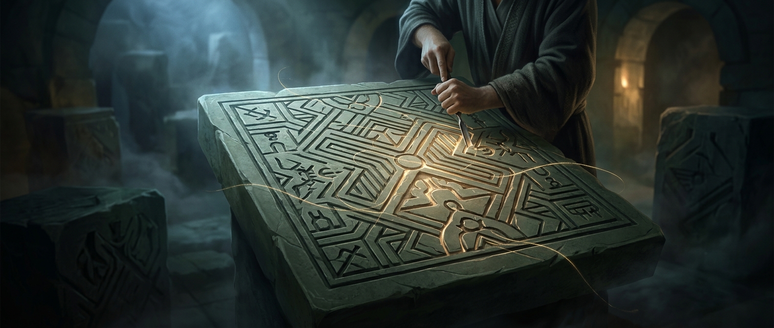 Intricate carved tiles heavily rely on complex strategy