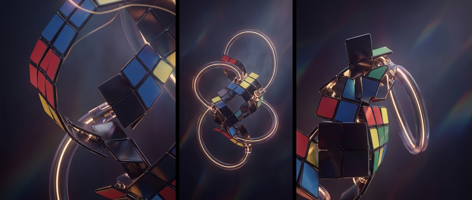 The string trick inside Rubik's Magic