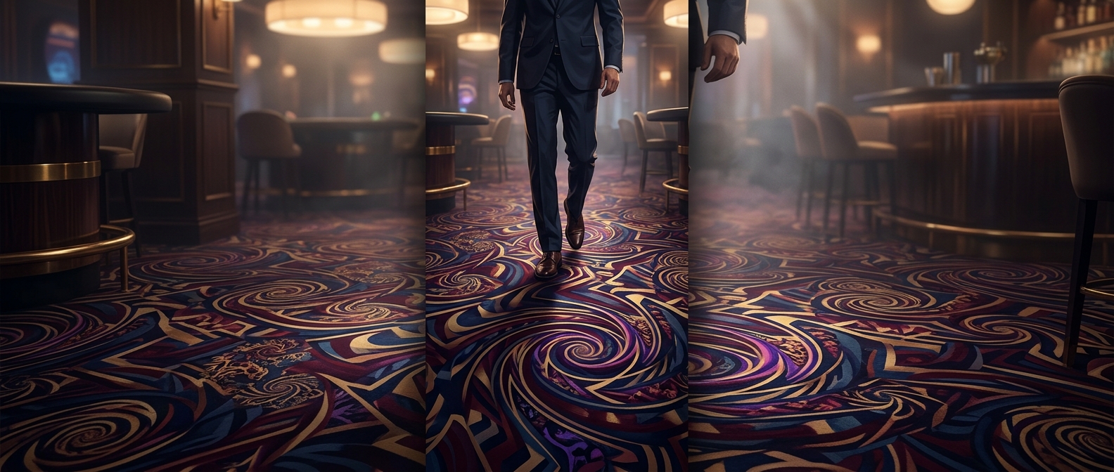 Why casino carpets look so chaotic