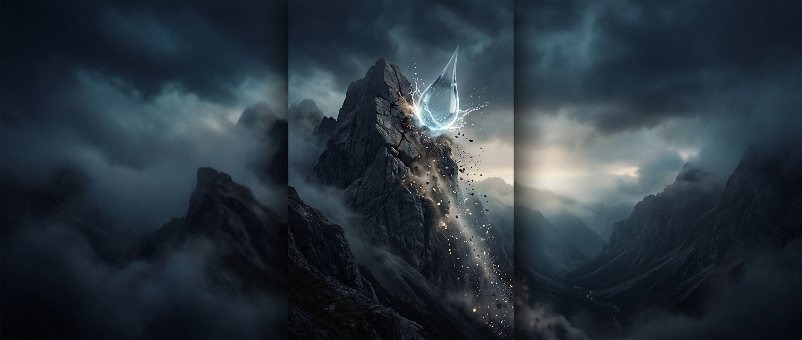 How rain slowly destroys mountains
