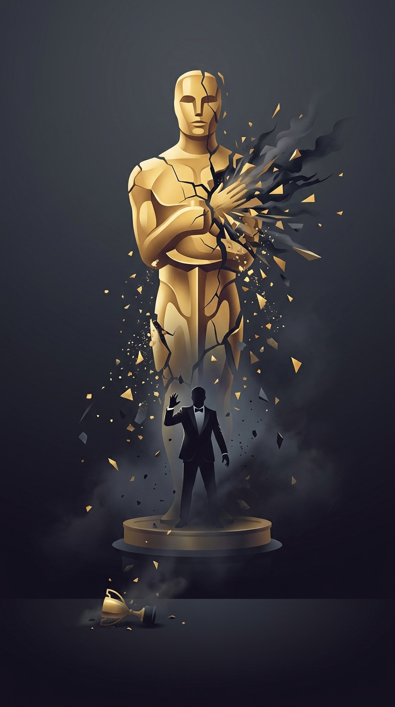 Will Smith managed to completely overshadow his own first-ever Academy Award win in 2022 by walking onto the stage and physically slapping comedian Chris Rock across the face over a joke about his wife's lack of hair.
