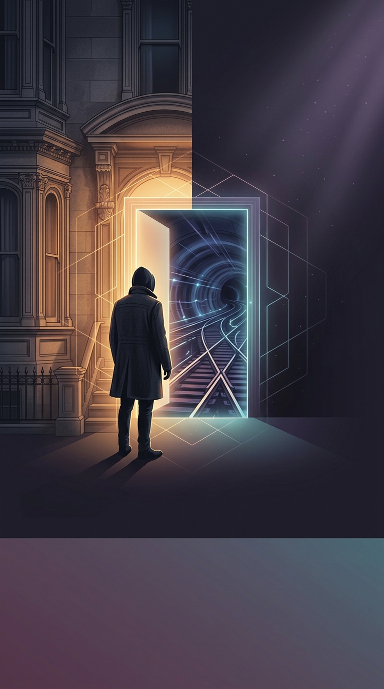 If you knock on the door of 23 Leinster Gardens in London, nobody will answer. Why?