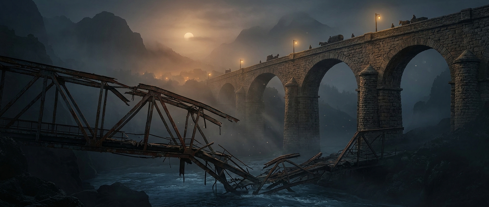 Why ancient stone bridges outlast metal