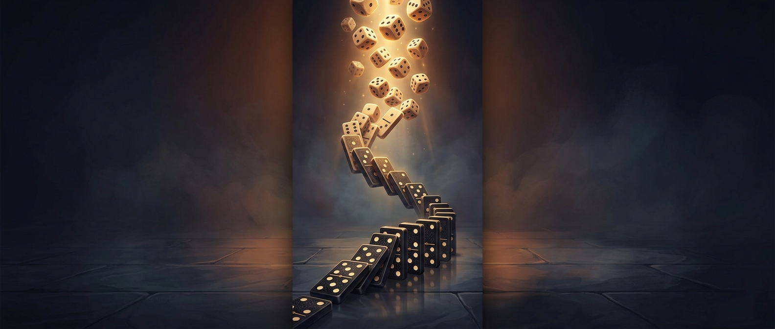 Why Chinese dominoes represent dice rolls