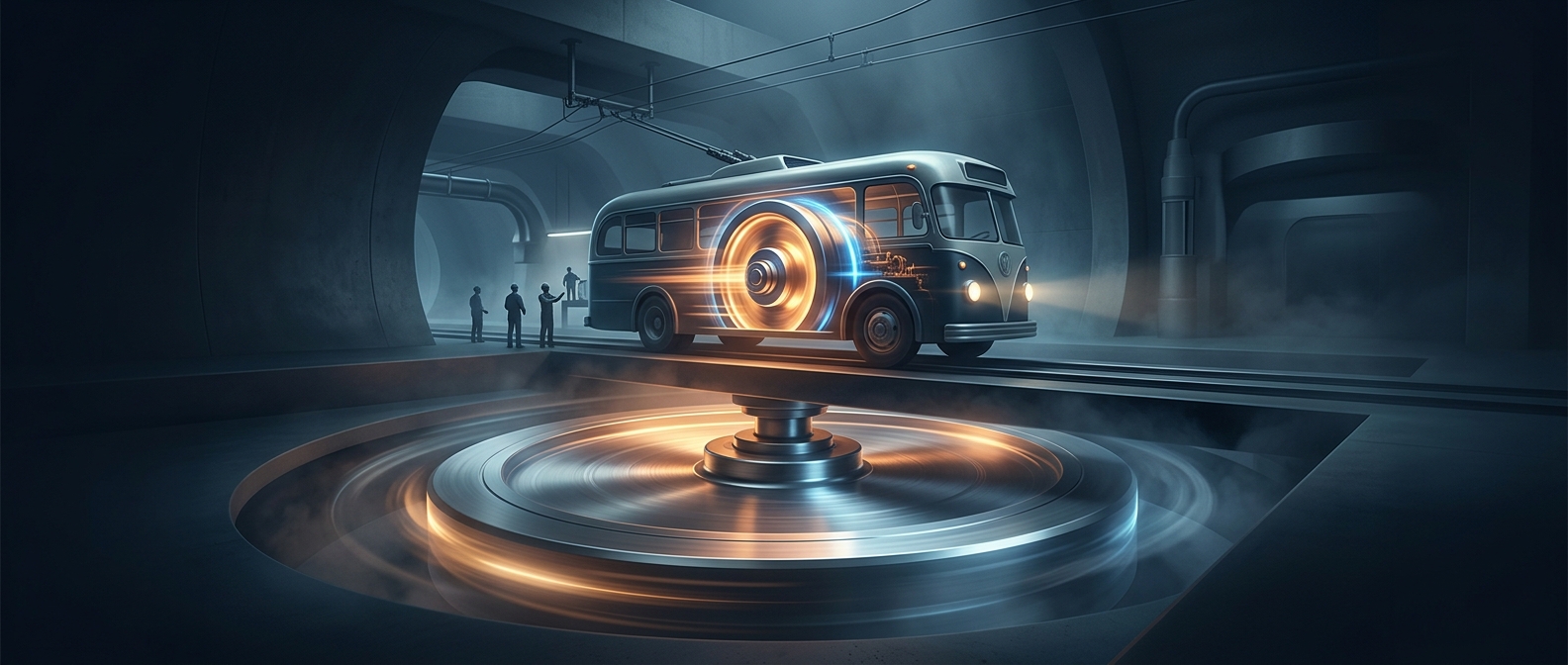 The buses that ran on spinning flywheels
