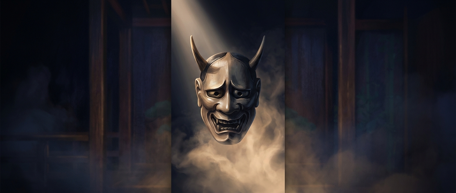 How Noh masks change mood with a head tilt