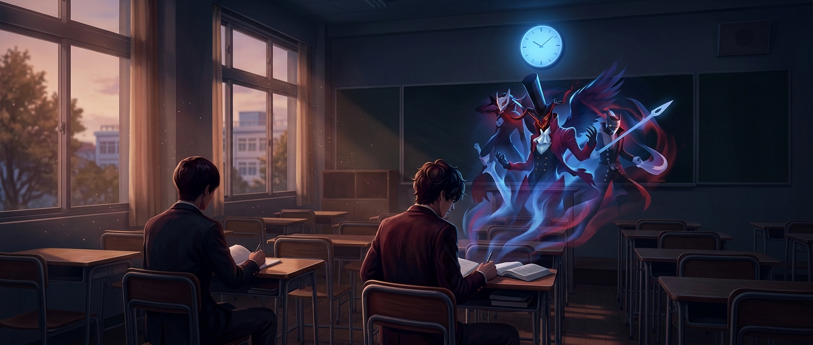 Персонажи Persona ежедневно посещают школьные занятия