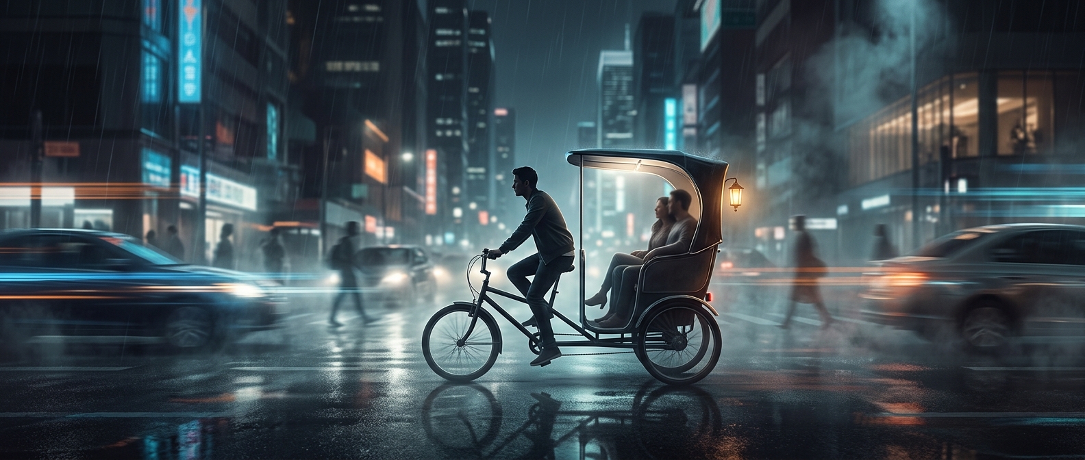 Pedicab rides offer the absolute slowest urban transit