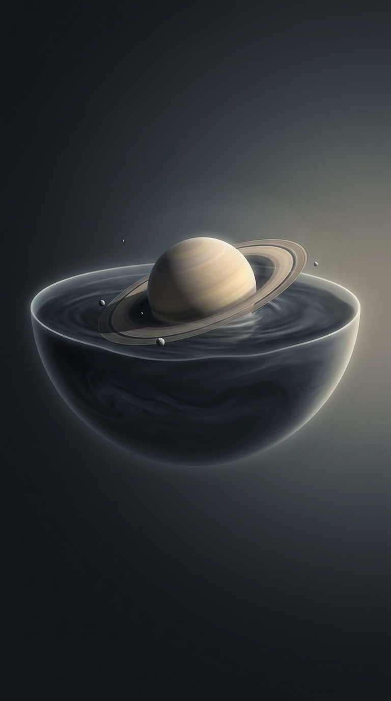 Saturn is so remarkably un-dense that if you could find a bathtub large enough to hold it, the entire gas giant would actually float on top of the water.