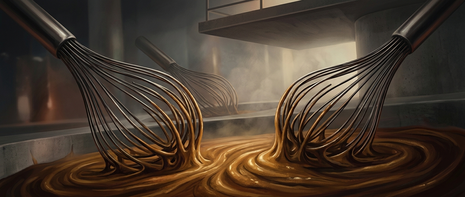 Why pancake batter clings to your whisk