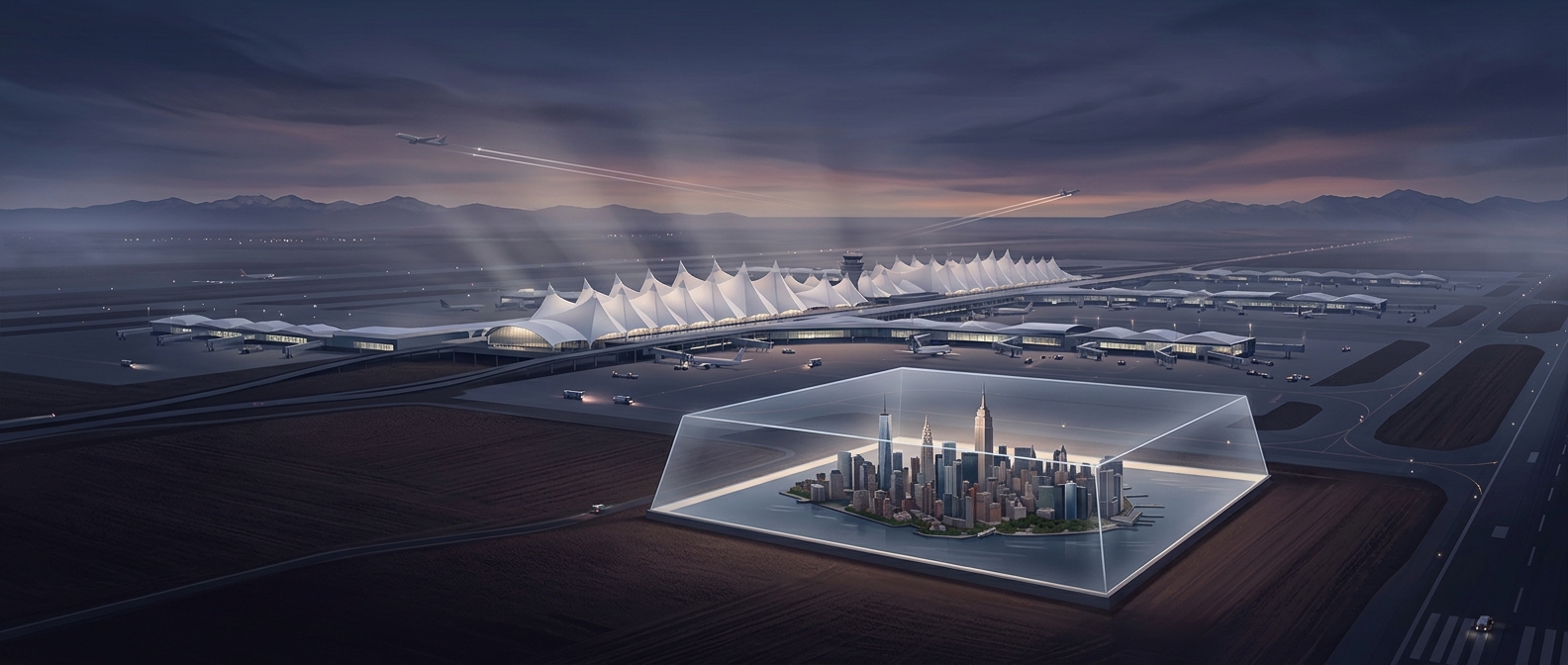 Denver's airport is twice the size of Manhattan