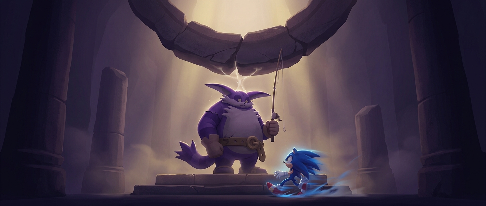 Big the Cat is stronger than Sonic