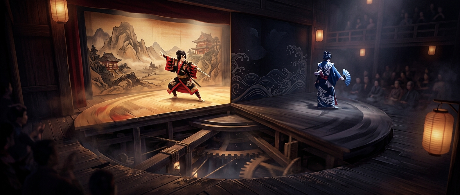Kabuki used revolving stages centuries before the West