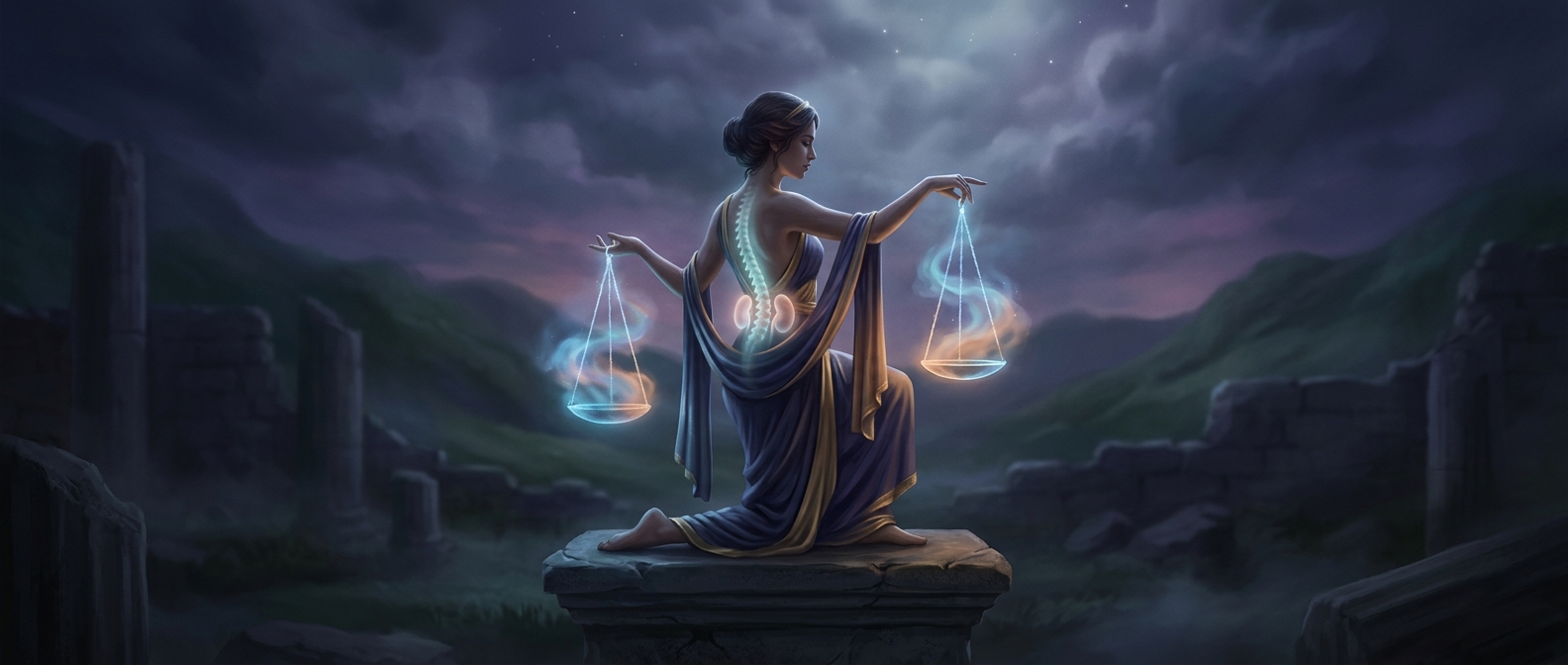 Libra is in charge of your lower back and kidneys