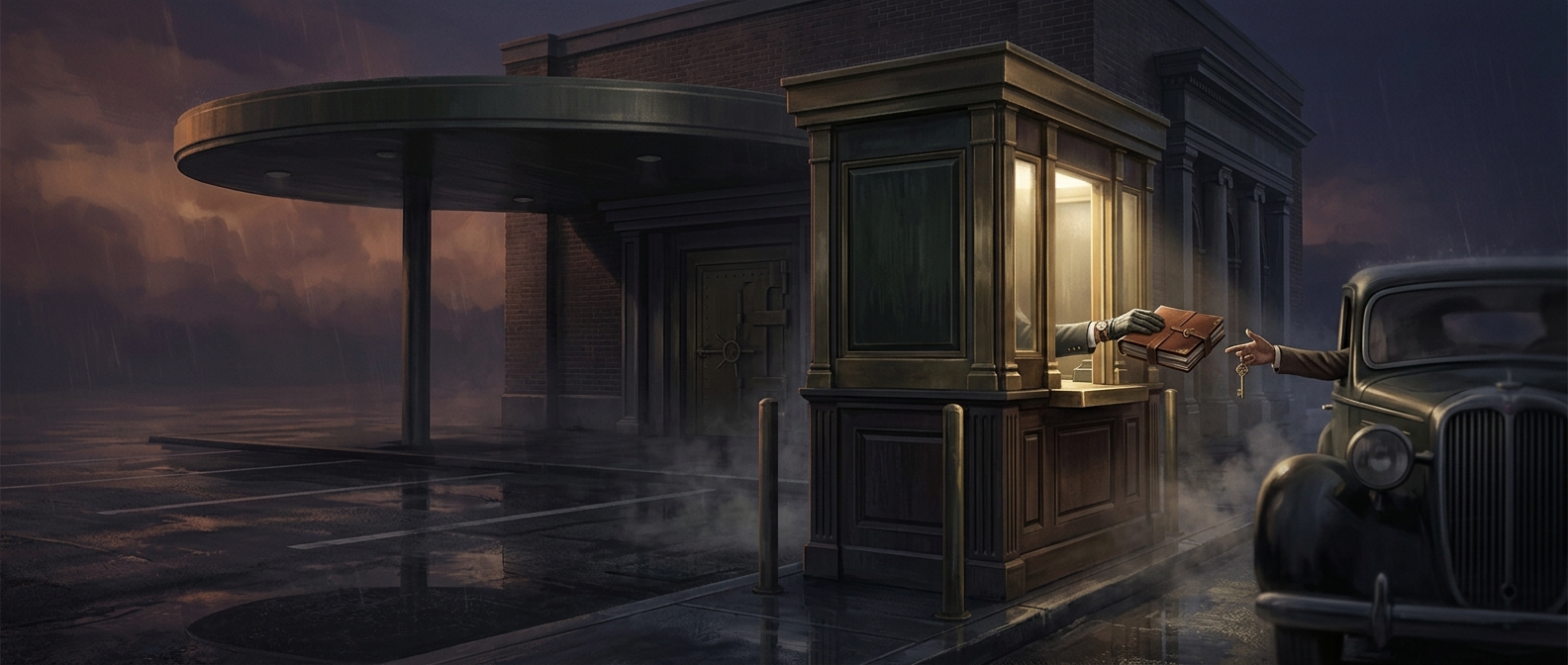 Drive-through windows began at banks
