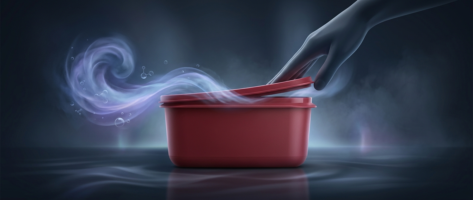 Зачем крышки Tupperware издают странный звук