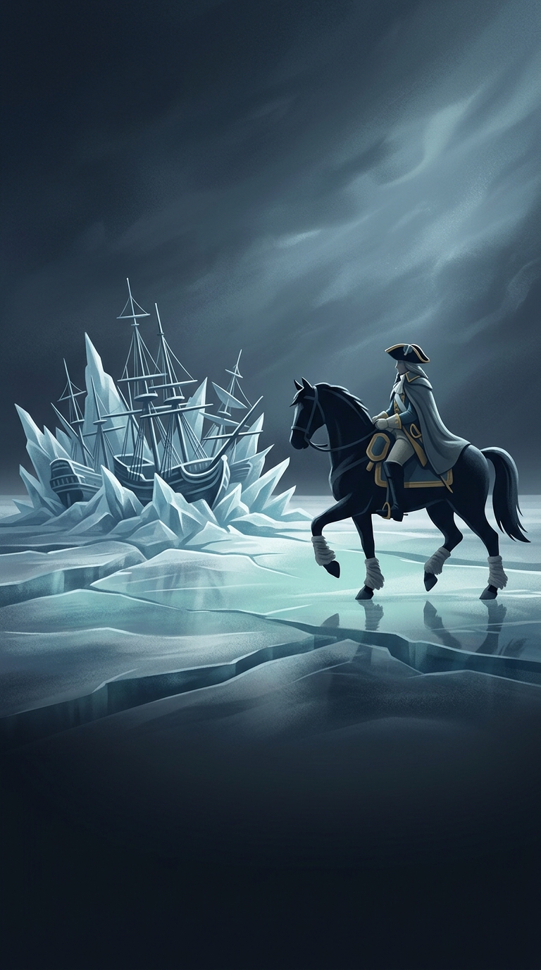 French cavalry completely captured a Dutch naval fleet in 1795 by charging at the warships on horseback across the frozen Zuiderzee.