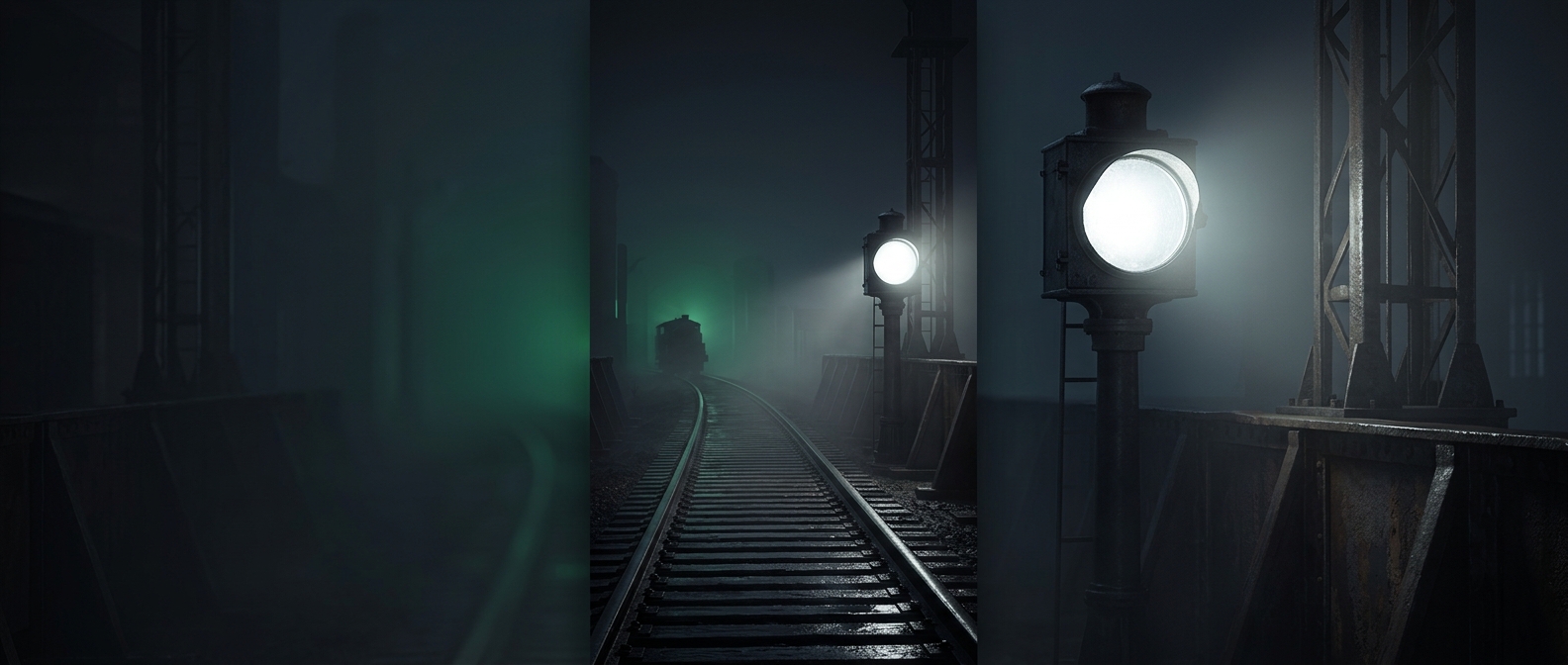 Why railway signals once used white for go