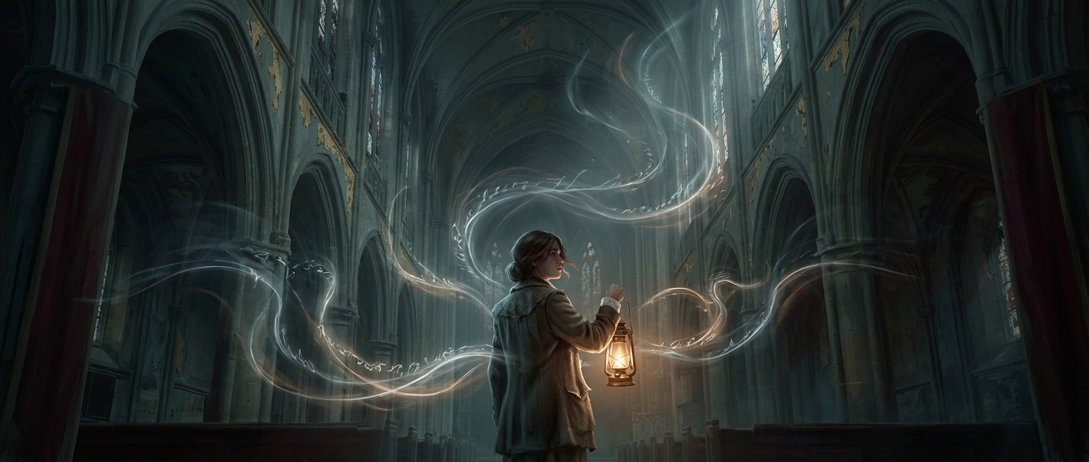 Disembodied whispers echo through haunted spaces