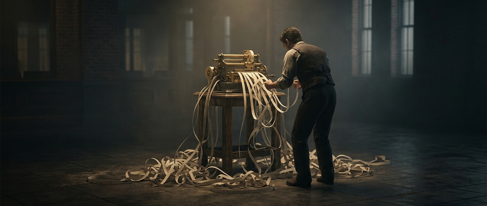 Как выглядел первый биржевой тикер