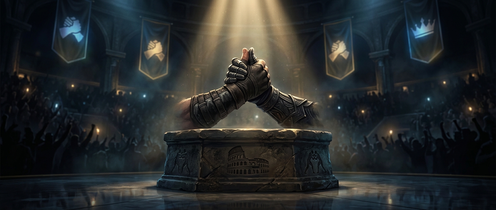 Thumb wrestling has an official global championship