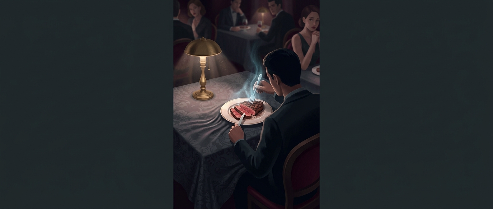 In France, stabbing meat with a fork is bad manners