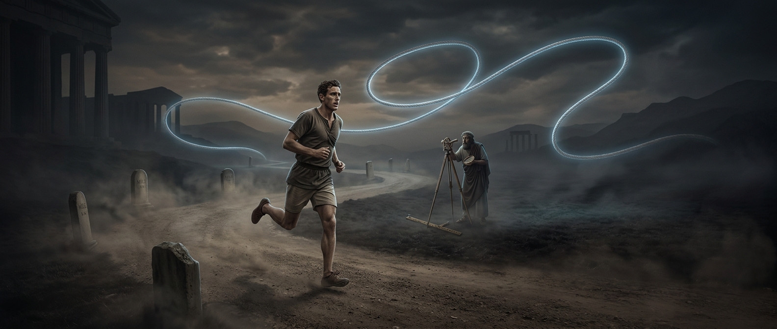 Marathons once ended at wildly different distances