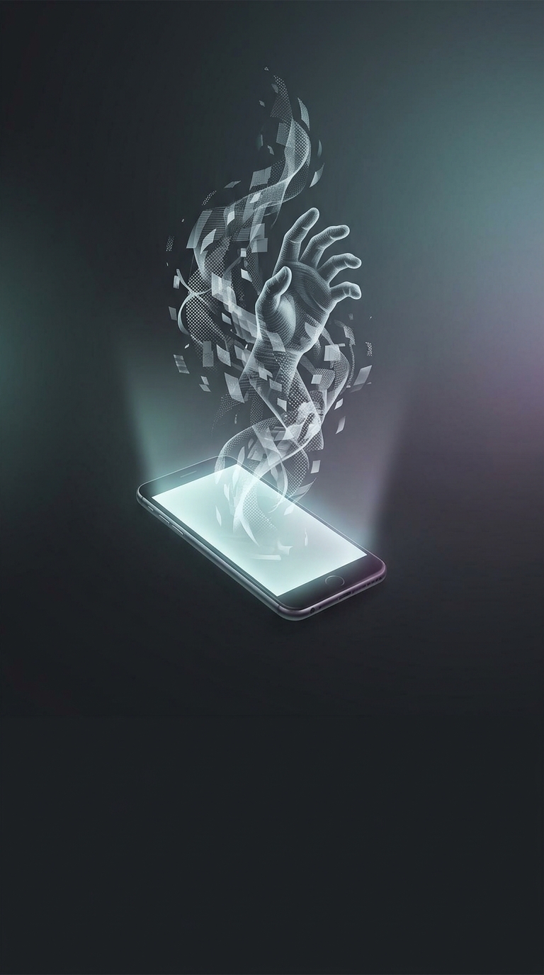 When you hit 'delete' on a sensitive smartphone photo, what happens to the digital file immediately?