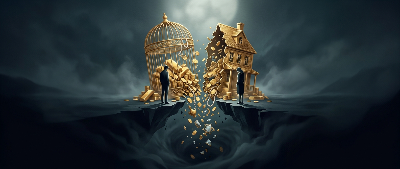 Divorce proceedings destroy immense household wealth