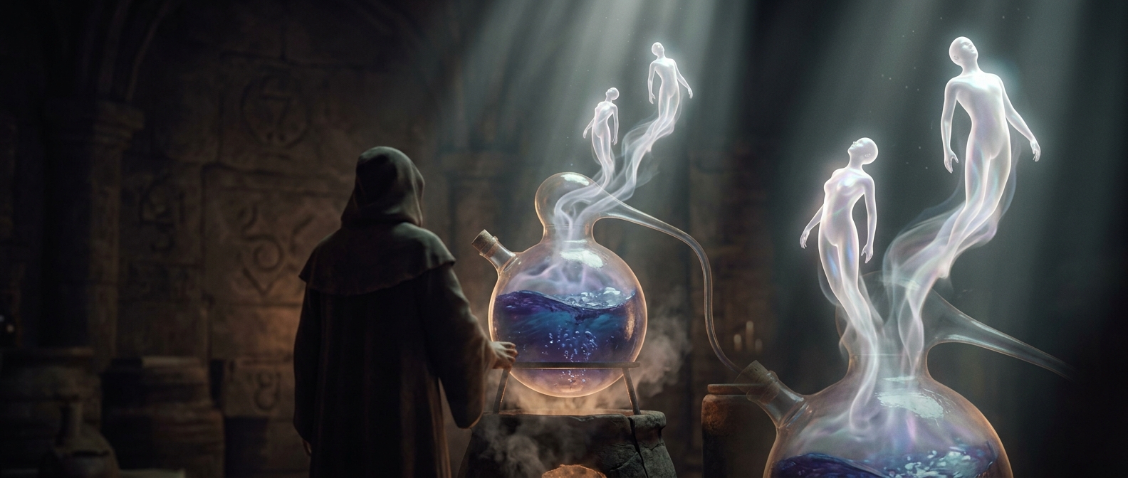 Boiling liquids into vapor extracts the literal soul