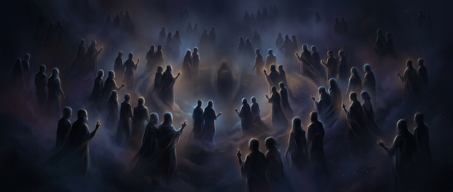 Gnostic cosmology involves dozens of paired invisible rulers