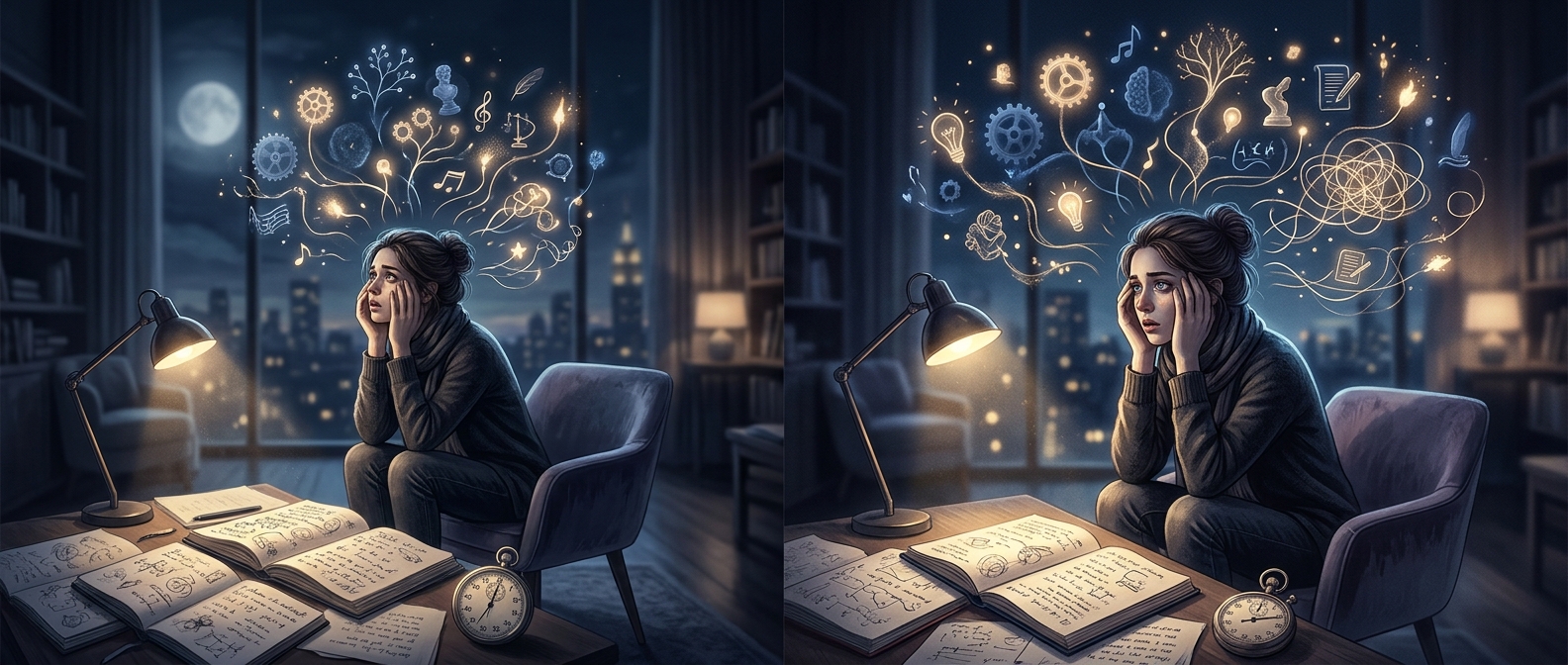 Why creative minds struggle to switch off