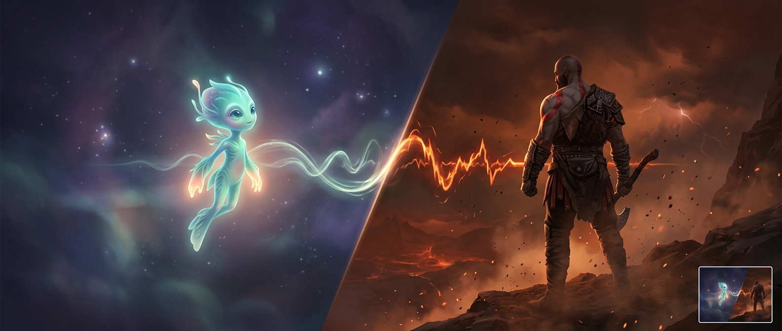 Kratos's voice once belonged to a quiet alien