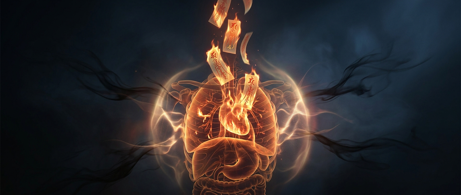 Ge Hong literally swallowed burning paper talismans to weaponize his internal organs against demonic forces