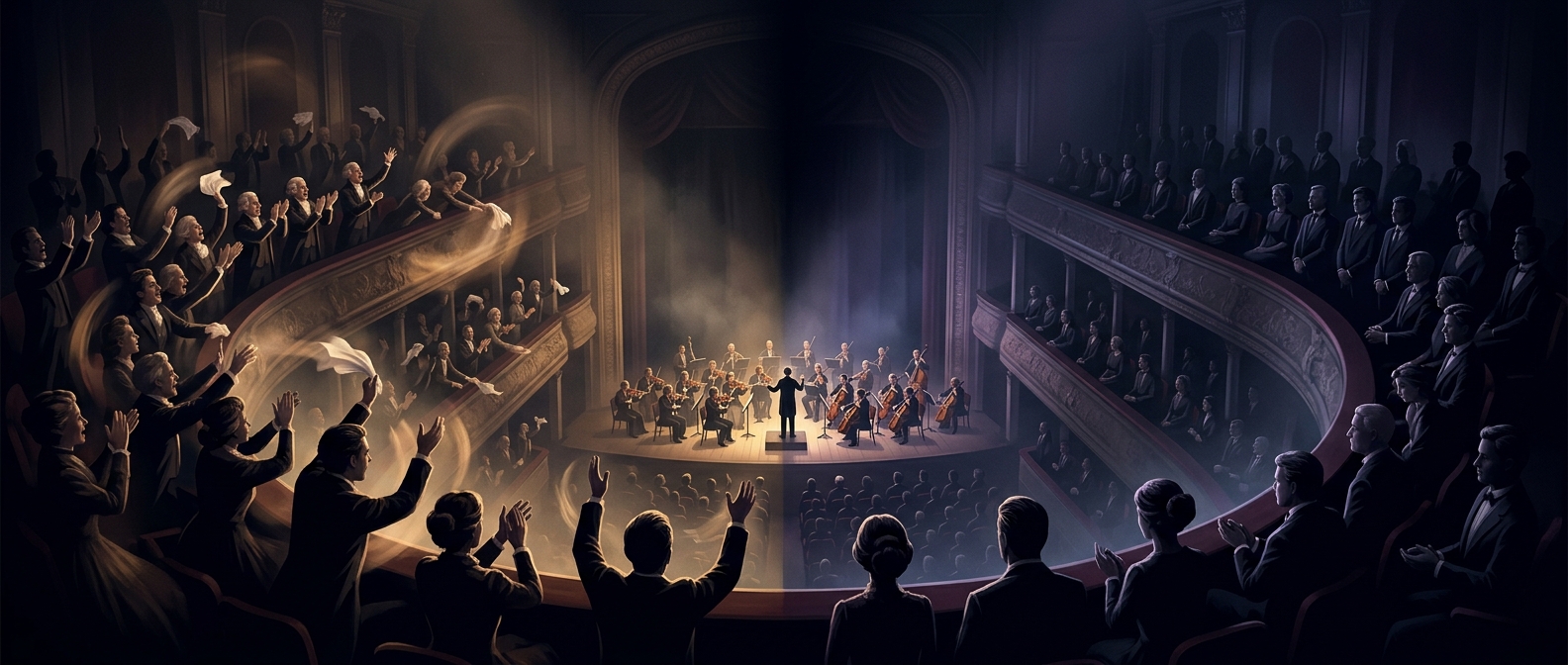 Classical applause rules were radically altered over time