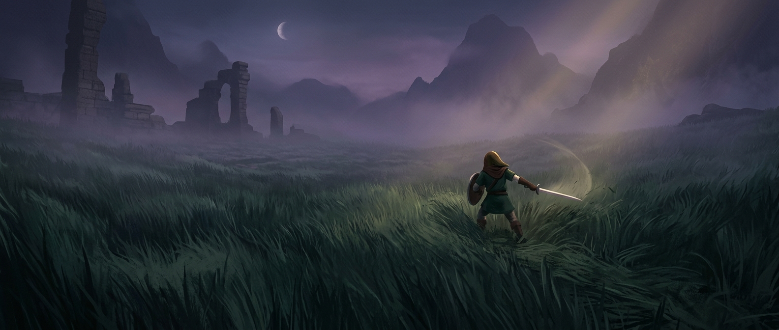Why Zelda heroes cut so much grass