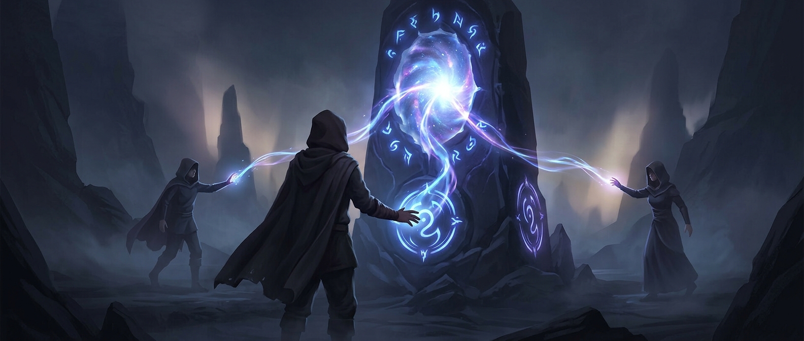 Summoning stones require two willing helpers