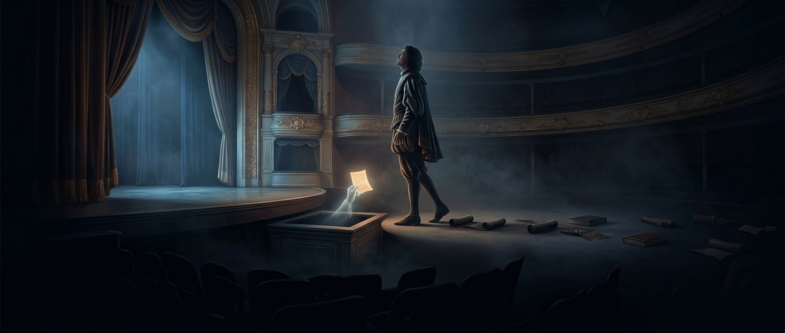 The tiny box that fed actors their lines
