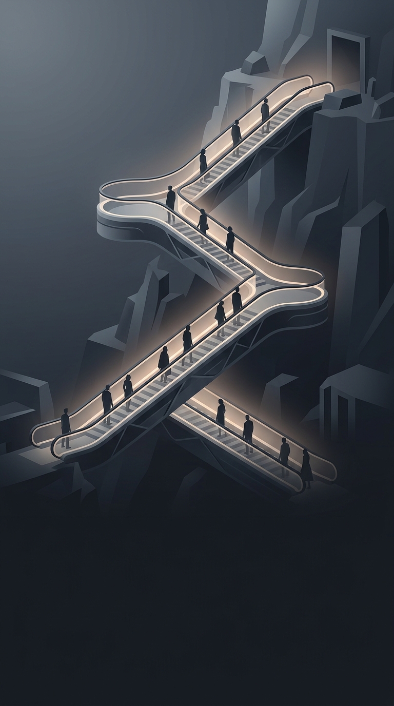 Hong Kong boasts a staggering 2,600-foot-long outdoor escalator system that physically drags tired office workers up and down the ridiculously steep mountainous terrain of the Mid-Levels district.